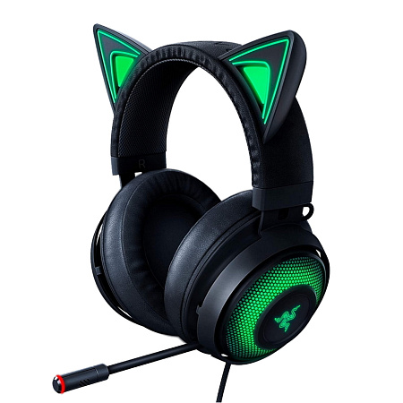 Gaming Headset Razer Kraken Kitty, 50mm drivers, 20-20kHz, 32 Ohm, 109db, 408g, ANC, Stream Reactive