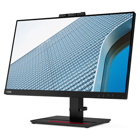 23.8" Lenovo ThinkVision T24v-20, Black (IPS 1920x1080, 4ms, 250cd, HDMI+DP+VGA, WebCam, USB-Hub)