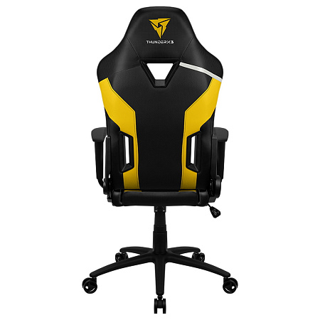 Gaming Chair ThunderX3 TC3 Black/Bumblebee Yellow, User max load up to 150kg / height 165-185cm