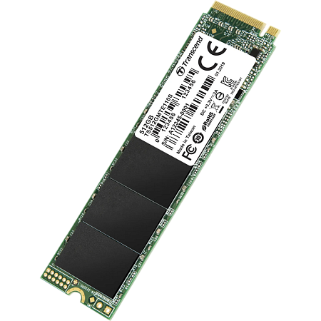 .M.2 NVMe SSD   512GB Transcend 110S [PCIe 3.0 x4, R/W:1700/1400MB/s, 160/250K IOPS, 200TBW, 3DTLC]