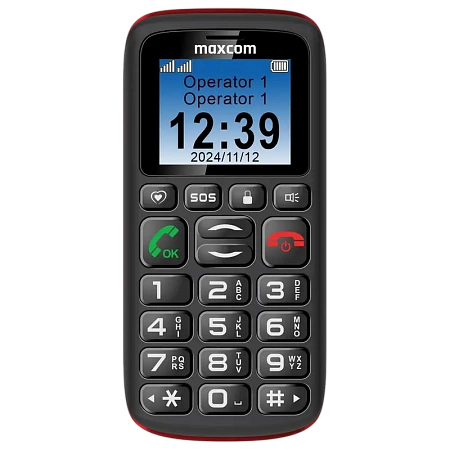 Мобильный телефон MaxCom MM428L, Чёрный, iphone, xiaomi, samsung, oppo, чехол, стекло