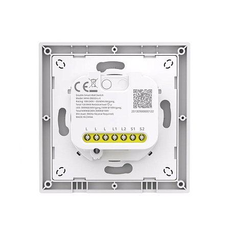 Sonoff Zigbee Smart Wall Switch MINI-ZB2GS-L-E Mini Duo 2-Gang (No Neutral Required)