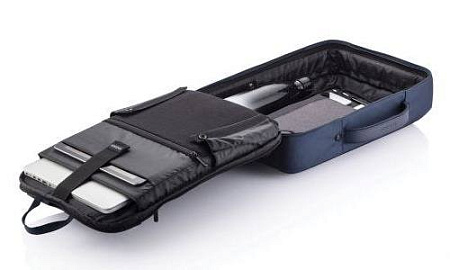 15.6" Bobby Bizz anti-theft backpack & briefcase, Navy, P705.575