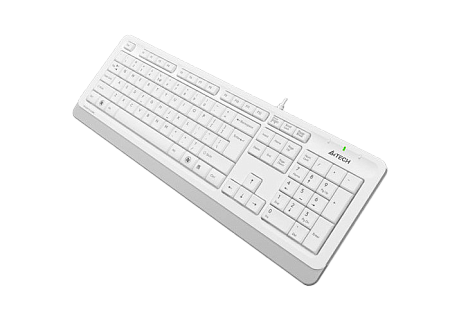 Keyboard A4Tech FK10, Multimedia Hot Keys, Laser Inscribed Keys , Splash Proof, 1.5m, USB, EN/RU/RO,