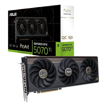 Видеокарта ASUS PROART-RTX5070TI-O16G, 16 ГБ GDDR7 256бит,процессоры ,оперативная память, ssd, M2, hdd, кейсы