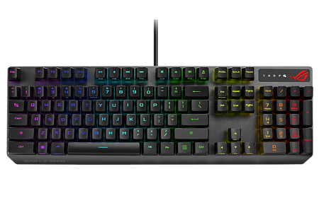 Gaming Keyboard Asus Strix Scope RX, Mechanical, RX Red Optica SW, RGB, PBT, IP57, USB Passthrough, 