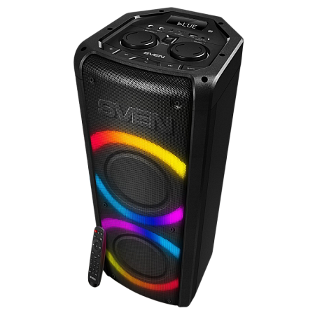 Partybox SVEN "PS-710" 100W, TWS, Bluetooth, FM, USB, microSD, LED-display, 4400mA*h