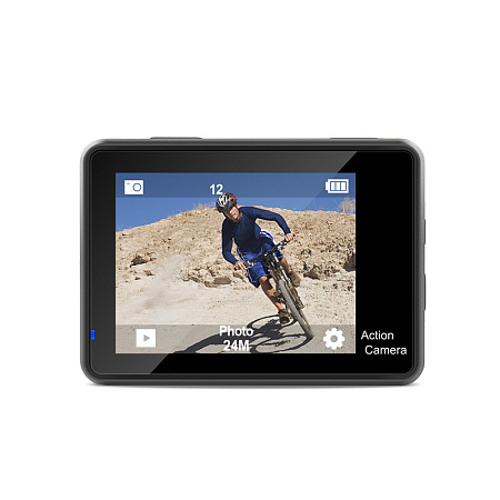 AUSEK WiFi action camera with dual color screen, 16MP, 4k/30fps, 900mAh, Black AUSEK WiFi action camera with dual color screen, 16MP, 4k/30fps, 900mAh, Black