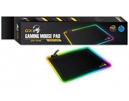 Gaming Mouse Pad Genius GX-500S, 450 x 400 x 3mm, 10 effects, RGB, USB
