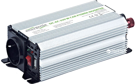 EnerGenie EG-PWC-032, 12V Car power inverter, 300W, with USB port / 5V-1A,  Power output: 300 W continuous power (peak power 600 W), Output: 230 VAC, , удлинители, ups, стабилизаторы