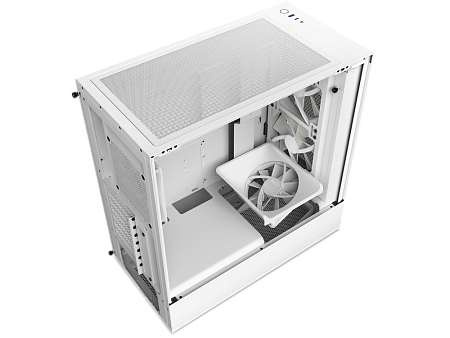 Case ATX NZXT H5 Flow RGB, 2x140mm RGB & 2x120mm, Front Mesh, Tempered Glass, Dust Filter, 1xUSB 3.2