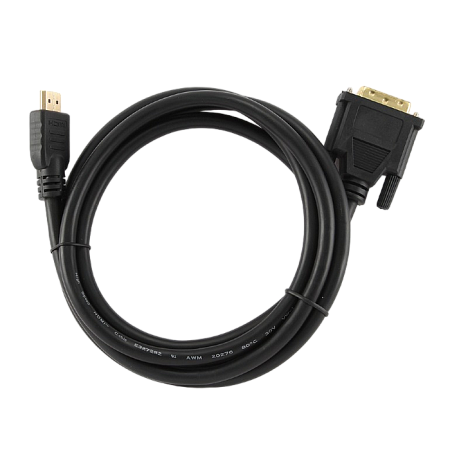 Cable HDMI to DVI  0.5m Cablexpert, male-male, GOLD, 18+1pin single-link, CC-HDMI-DVI-0.5M