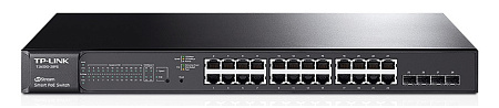 24-port Gigabit Smart POE+ Switch  TP-LINK "T1600G-28PS", 4 SFP Slots