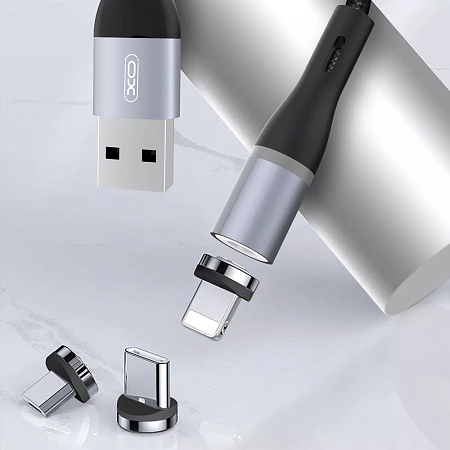 Magnetic Micro-USB Cable XO, NB125, Black Magnetic Micro-USB Cable XO, NB125, Black
