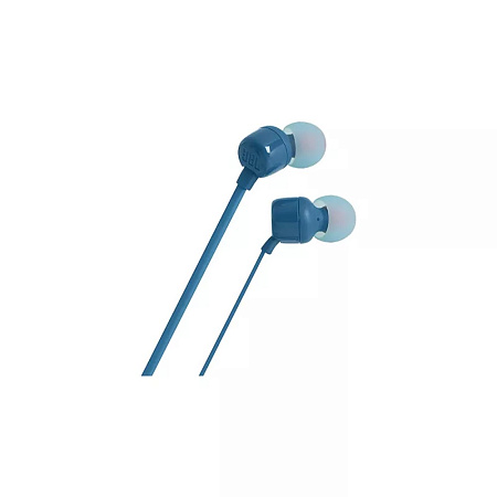 JBL Earphones 3.5mm with Mic Tune 110, Blue JBL Earphones 3.5mm with Mic Tune 110, Blue