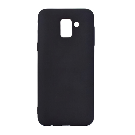 Helmet Case Liquid Silicone Samsung J6 (2018), Black