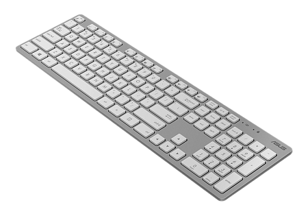 Wireless Keyboard & Mouse Asus W5000, 13 Fn keys, Ultra thin, Metal-like finish, Silent, 800-1600dpi
