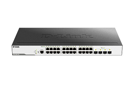 24-port 10/100/1000BASE-T, 4x10GBase-X SFP+ D-Link DGS-3000-28X/B1A