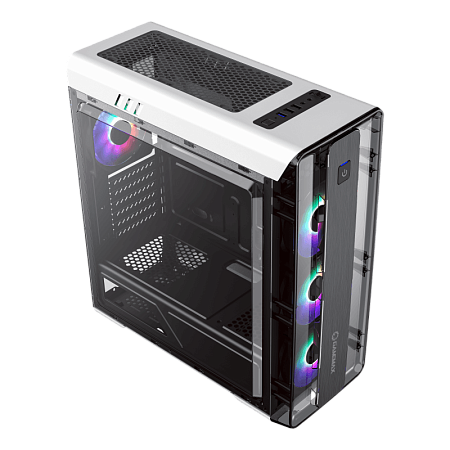 Case ATX GAMEMAX MoonLight FRGB, w/o PSU, 0.5mm, 4x120mm FRGB, Fan Controller, Front&Side Transparen