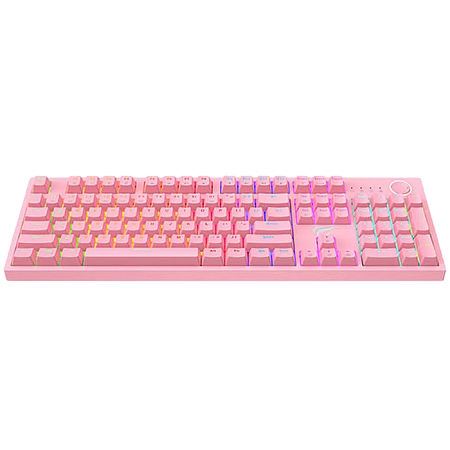 Gaming Keyboard Havit KB871L, Mechanical, Blue SW, RGB, 104 Keys, US Layout, 1.6m, USB, Pink Gaming Keyboard Havit KB871L, Mechanical, Blue SW, RGB, 104 Keys, US Layout, 1.6m, USB, Pink