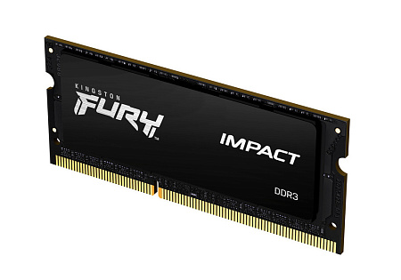8GB DDR3 1600MHz SODIMM 204pin Kingston FURY Impact (KF316LS9IB/8), CL9-9-9, 1.35V, Black 8GB DDR3 1600MHz SODIMM 204pin Kingston FURY Impact (KF316LS9IB/8), CL9-9-9, 1.35V, Black