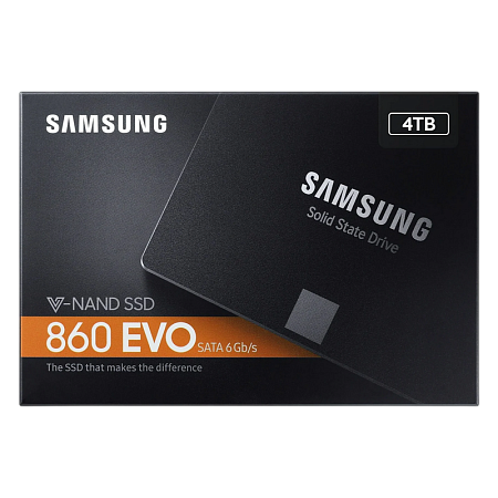 2.5" SATA SSD 4.0TB Samsung 860 EVO "MZ-76E4T0BW" [R/W:550/520MB/s, 98K IOPS, MJX, V-NAND 3bit MLC]