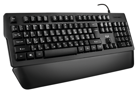 Gaming Keyboard SVEN KB-G9400, Fn keys, Programmable, Win Lock, Wrist rest, RGB, 1.8m, USB, EN/RU, B