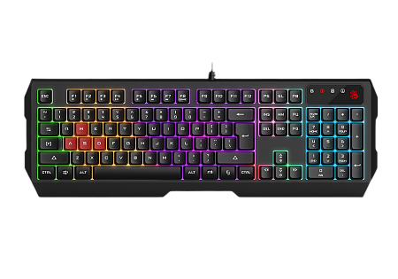 Gaming Keyboard Bloody B135N, Multimedia Hot-Keys, Game Mode, Macro, 4 Gaming Keycaps, Spill-resista Gaming Keyboard Bloody B135N, Multimedia Hot-Keys, Game Mode, Macro, 4 Gaming Keycaps, Spill-resista