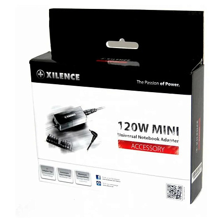 XILENCE XP-LP120.XM012, 120W Mini, Universal Notebook Power Adapter, 11 +1 (LENOVO) different tips