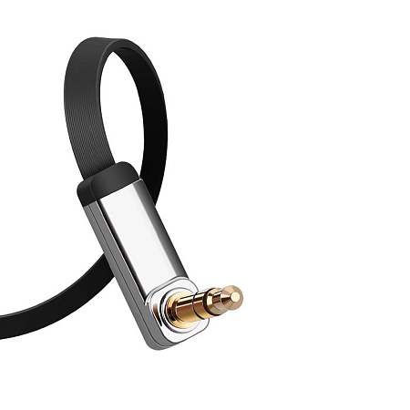 UGREEN Cable Audio/AUX 3.5mm Male to 3.5mm Male 90° Flat 1M | AV119, Silver