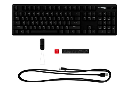 Клавиатура HyperX Alloy Origins PBT, Проводное, Чёрный