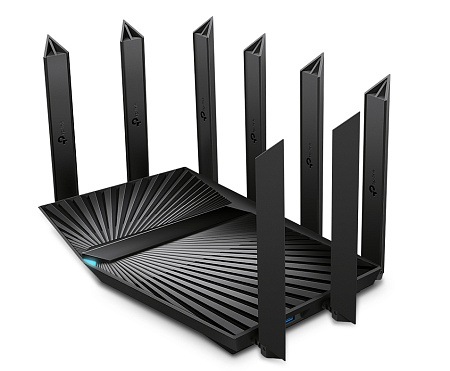 Wi-Fi 6 Tri-Band TP-LINK Router "Archer AX90", 6600Mbps, OFDMA, MU-MIMO, Gbit Ports, USB3.0, USB2.0