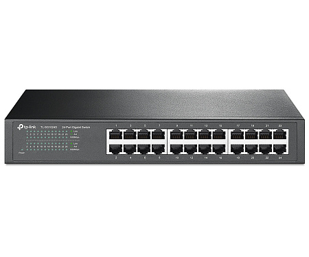 Сетевой коммутатор TP-LINK TL-SG1024D, 24x 10/100/1000 Мбит/с Сетевой коммутатор TP-LINK TL-SG1024D, 24x 10/100/1000 Мбит/с