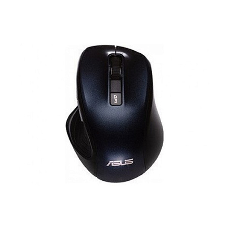 Wireless Mouse Asus MW202, 800-4000 dpi, 6 buttons, Ergonomic, 80g, Silent, 1xAA, Blue