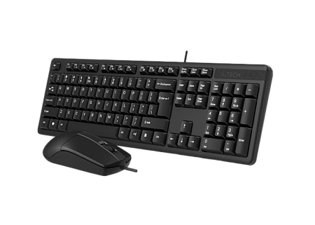 Keyboard & Mouse A4Tech KK-3330, 12Fn Keys, Laser Engraving, Splash Proof, 1200 dpi, 3 buttons, 1.5m Keyboard & Mouse A4Tech KK-3330, 12Fn Keys, Laser Engraving, Splash Proof, 1200 dpi, 3 buttons, 1.5m