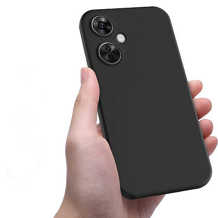 Helmet Case Liquid Silicone OnePlus CE3 Lite, Black Helmet Case Liquid Silicone OnePlus CE3 Lite, Black