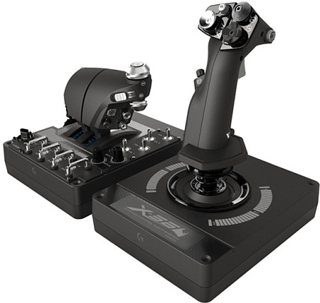 Joystick Logitech G X56 HOTAS, Throttle and Stick Simulation Controller, RGB 