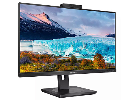 27" PHILIPS 272S1MH, Black,IPS,1920x1080,75Hz,4ms,300cd,WebCAM,D-Sub+HDMI+DVI+DP+USB,Spkrs,Pivot