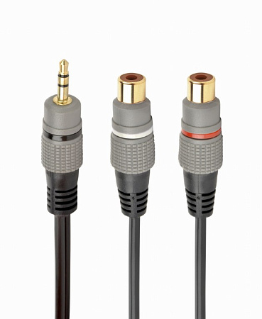 Audio cable RCA (M) to 2x RCA (F) - 0.2m - Cablexpert CCAP-RCAM2F-0.2M, Premium RCA (M) to 2x RCA (F,usb ,micro ,iphone, 3.5, tupe-c, тюльпаны
