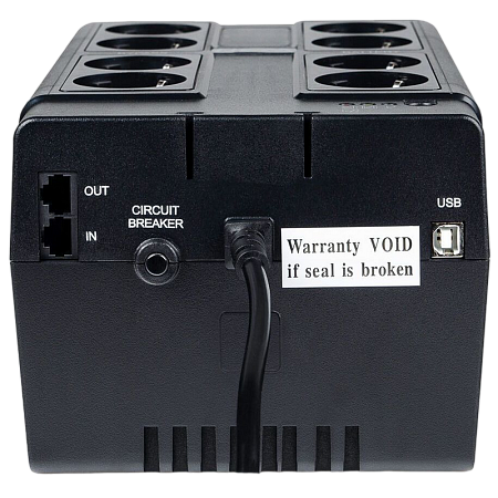 UPS PowerCom CUB-1000E 1000VA/550W LCD, AVR, USB-B, RJ45/RJ11, 8*Schuko 