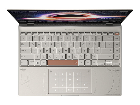 Ноутбук 14" ASUS Zenbook 14X OLED UX5401ZAS, Zero-G Titanium, Intel Core i7-12700H, 16Гб/1024Гб, Windows 11 Home