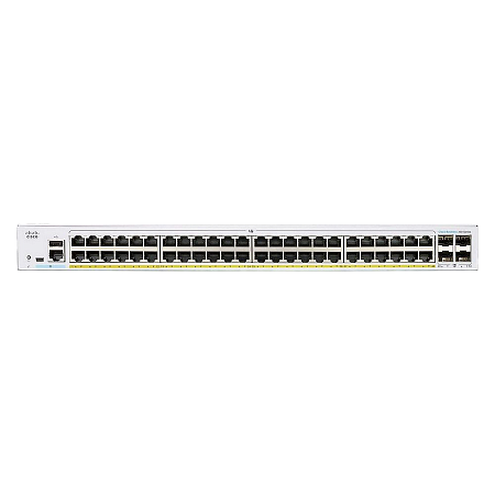 48-port Gigabit PoE Managed Switch Cisco CBS350-48P-4X, 4 x 10G SFP+