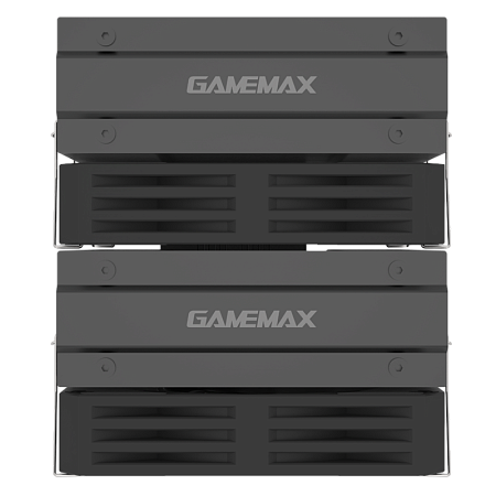 AC Gamemax "TWIN600 BK" (<38.6dBA, 800-2500RPM, 88.2CFM, 2x120mm, 6x6mm, 250W, 1120g.)