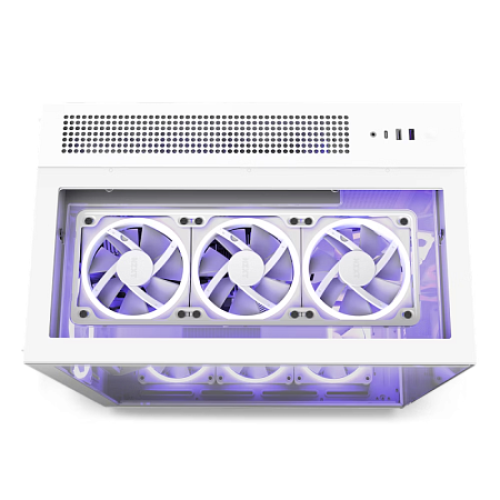 Case ATX NZXT H9 Elite, 3x120mm RGB & 1x120mm, RGB Hub, Dual-Chamber, Front&Side&Top Tempered Glass,