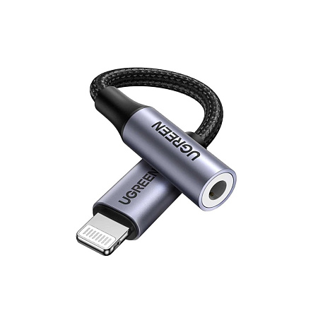 UGREEN Audio Adapter Lightning MFI to 3.5mm Female 0.1M | US211, Gray