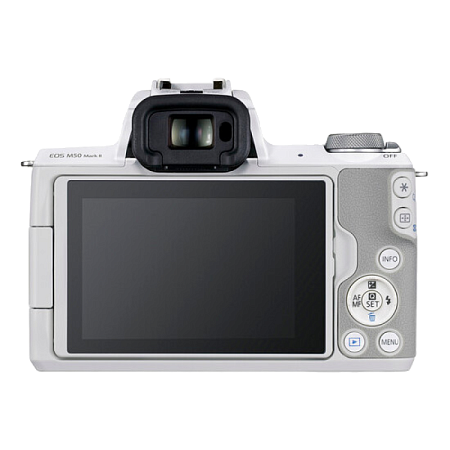 Беззеркальный фотоаппарат Canon EOS M50 Mark II, White + EF-M 15-45 IS, Белый