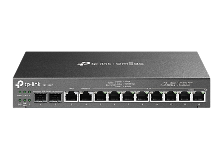 Gigabit Omada 3-in-1 VPN Router TP-LINK "ER7212PC ", 8xGbit PoE 110W, 2xGbit WAN, 2xGbit SFP WAN/LAN
