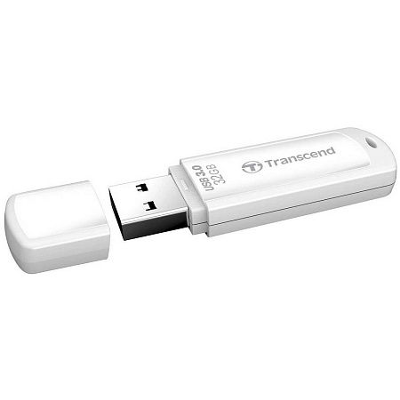 USB Flash накопитель Transcend JetFlash 730, 32Гб, Белый
