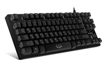 Gaming Keyboard SVEN KB-G7400, TKL, Fn keys, Backlight, WinLock, 1.8m, USB, EN/RU, Black
