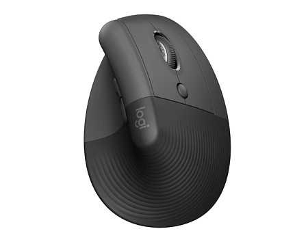 Wireless Mouse Logitech Lift Vertical, 400-4000 dpi, 6 buttons, Ergonomic, 125g., 57° tilt, 1xAA, Bo